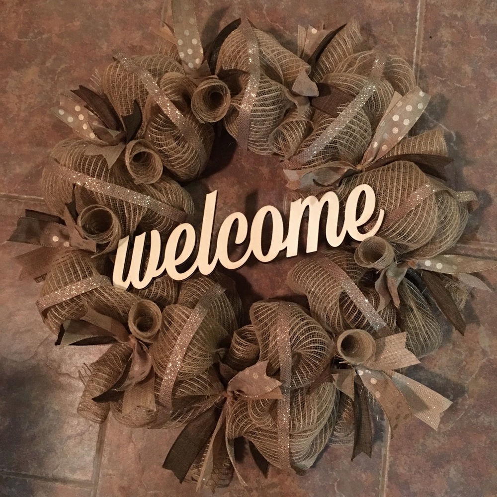 Custom Deco Mesh Wreath